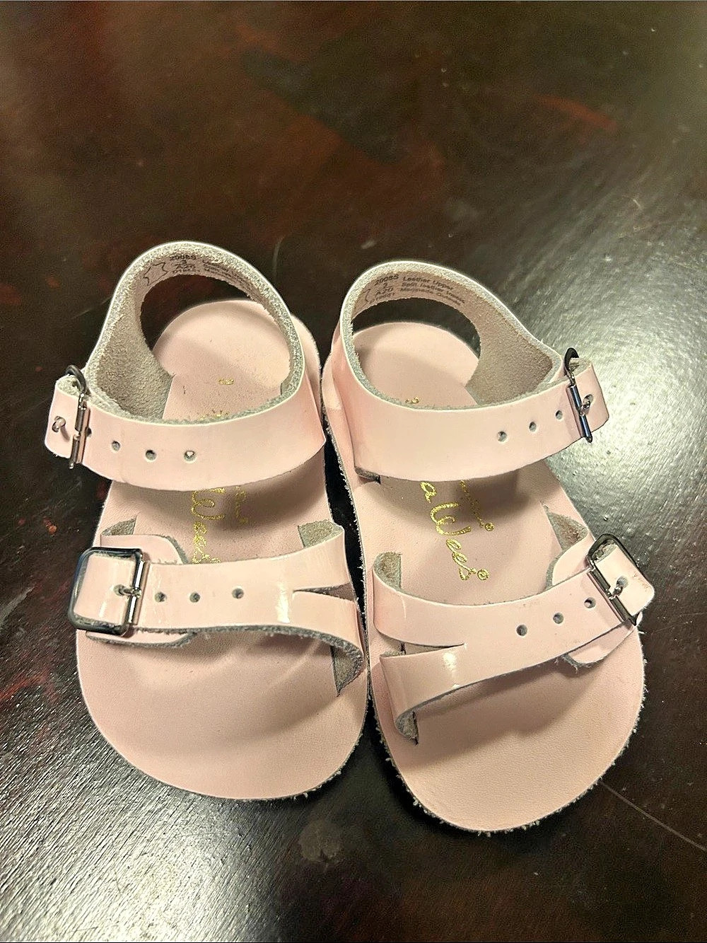 Salt-Water Sun-San Sea Wee Pink Sandals Baby US 3